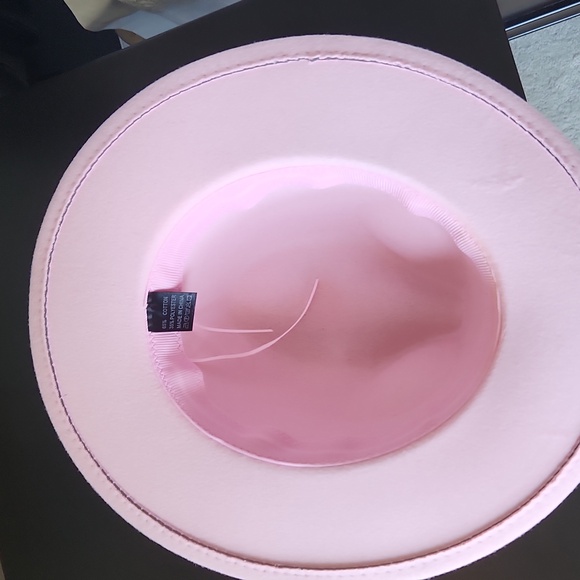 Light Pink Fedora Hat - Picture 4 of 5